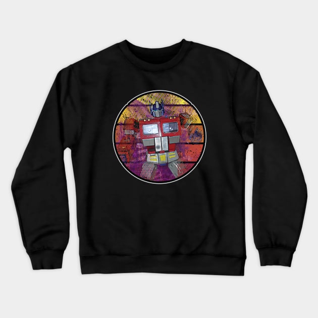 Optimus Prime G1 Vintage Sunset Crewneck Sweatshirt by Design_Lawrence